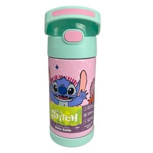 Thermos Funtainer Disney Stitch Stainless Steel Water Bottle with Straw 12oz NWT